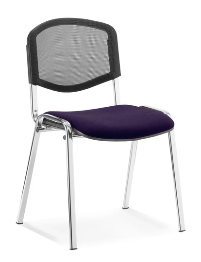 Mesh Back Armless Stacking Chair