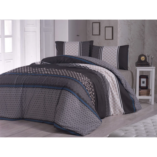 Spitzer Grey/Dark grey Duvet Cover Set