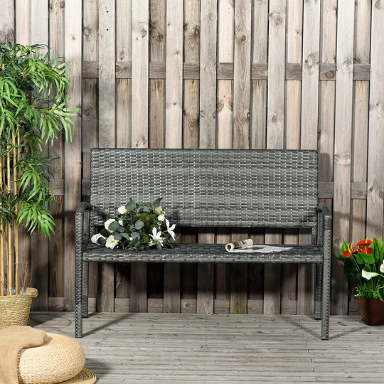 Roxane Rattan Traditional Bench