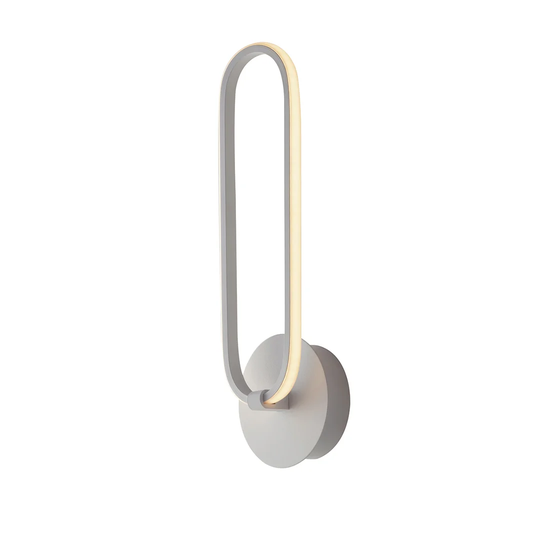 1- Light LED White Flush Mounted Sconce