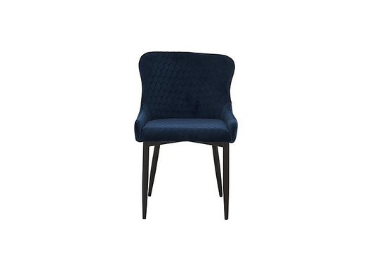 Sapporo Velvet Dining Chair - Blue