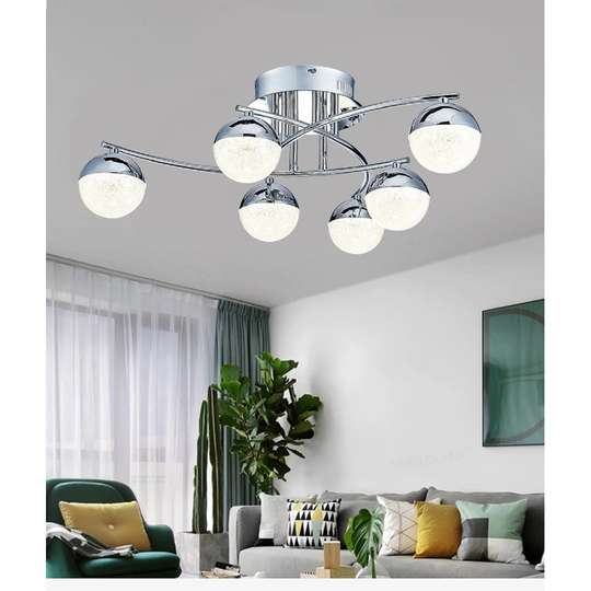 Metro Lane 6 Globe Modern Led Ceiling Light