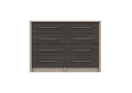 London Bedrooms - Paddington 8 Drawer Wide Chest - Black