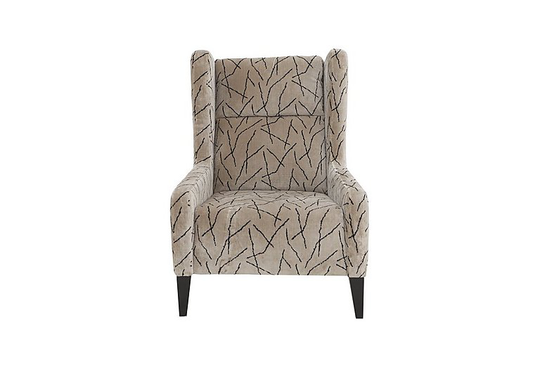 Boutique Lavish Fabric Wing Chair - Pattern