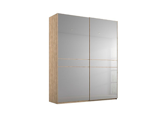 Rauch - Lando Sliding Mirror Wardrobe - 160-cm - Brown