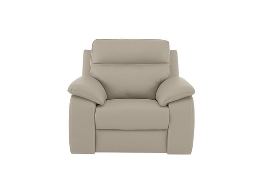 Nicoletti - Pepino Leather Recliner Armchair - Cream
