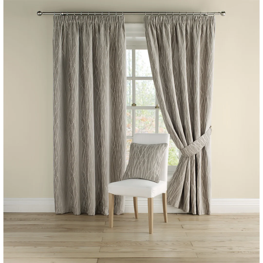 Teme Pencil Pleat Semi Sheer Curtains