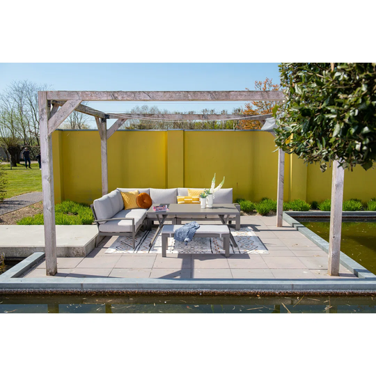 Protentis Aluminum Sectional Sofa Set with Cushions