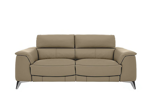 Odyssey 3 Seater Leather Recliner Sofa with Power Headrests- World of Leather