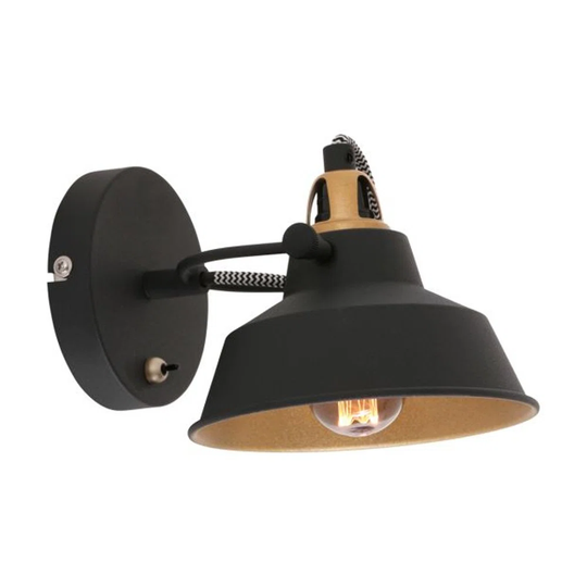 Onique 1 - Light Black Armed Sconce