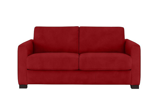 Nicoletti - Alcova 2 Seater Fabric Sofa with Box Arms - Red