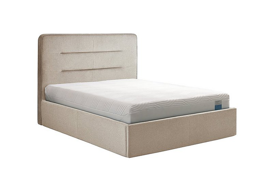 TEMPUR - Linear Ottoman Bed Frame - Double - Beige
