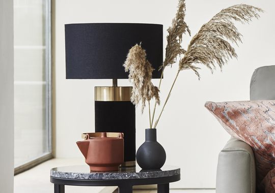 Dempsey Velvet Table Lamp