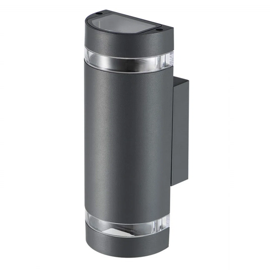 Outdoor Wall Lights, Max 35W GU10 Aluminium Up Down Outside Wall Lights, IP44 Waterproof Anthracite Grey Garden Lights For Patio, Terrace, Garden, Hal