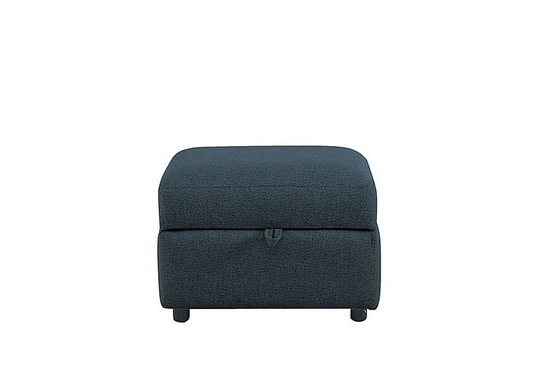 Uniqa Fabric Storage Stool - Blue