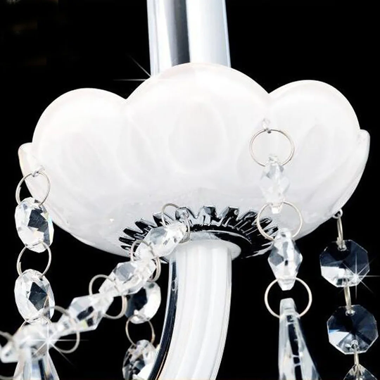 Mayflower 2 - Light Dimmable White Candle Wall Light