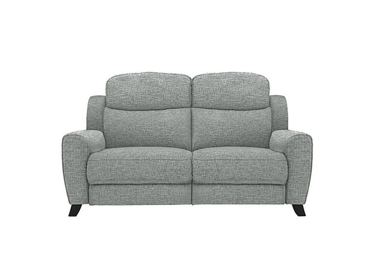 Comfort Story - Title 2 Seater Fabric Recliner Sofa with Power Headrests - Grey