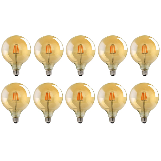 8W E27 Dimmable LED Vintage Edison Globe Light Bulb Amber