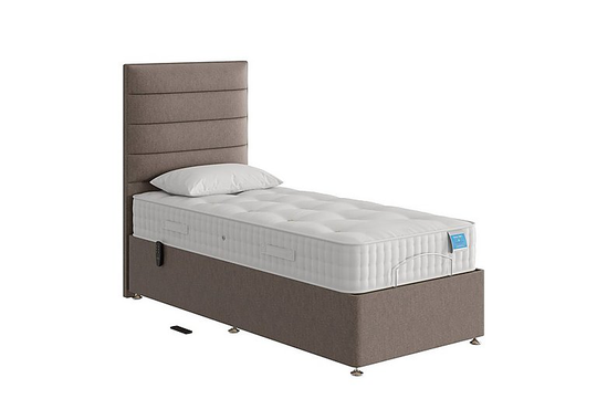 Sleep Story - Natural Comfort Adjustable Divan Bed - Small Single - Brown