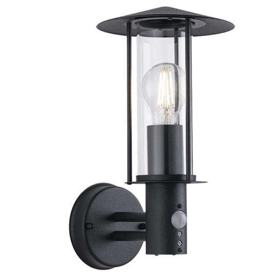 Set Of 2 Needham - Brushed Stainless Steel Motion Sensor Outdoor Security Lights