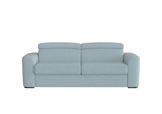 Infinity 3 Seater Fabric Sofa Bed - Blue- World of Leather