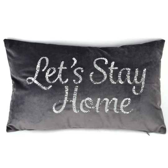 Huskins Let's Stay at Home Lumbar Cushion Pillow