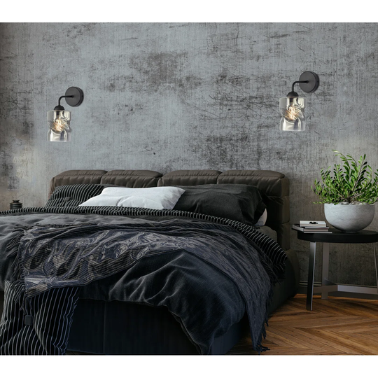 Felis 1 - Light Black Armed Sconce