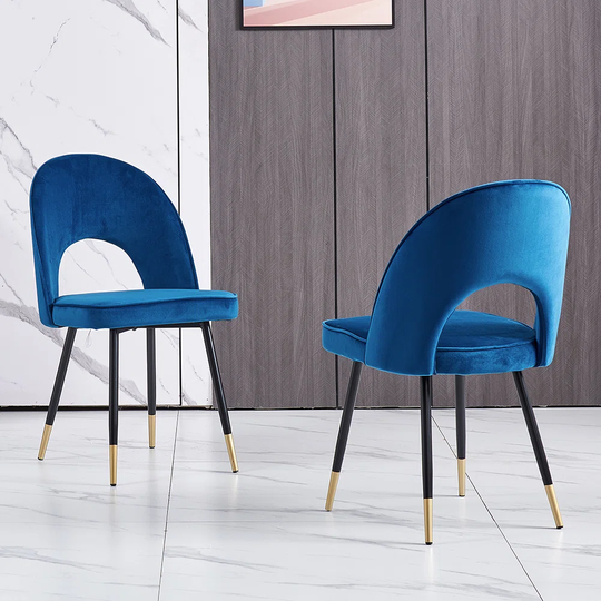 Lemelle Velvet Upholstered Dining Chairs