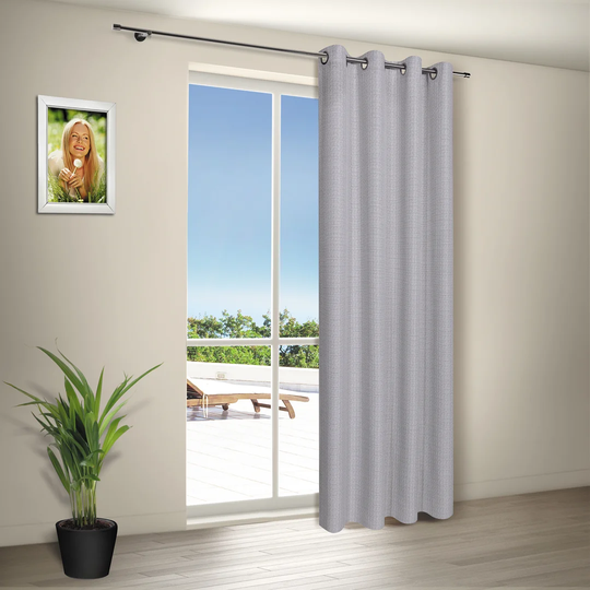 Eyelet Room Darkening Single Curtain