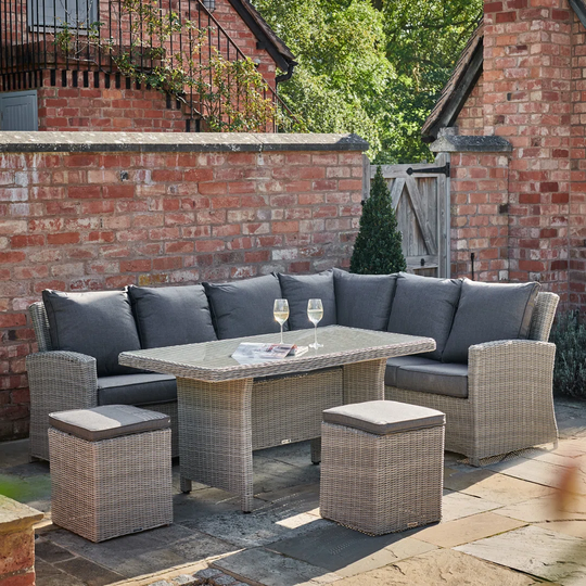 Toledo Rattan 6 - Person Seating Group with Cushions