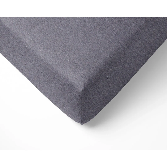 NightComfort 100% Jersey Cotton Knitted Grey Cot Bed Fitted Sheet Mattress Cover