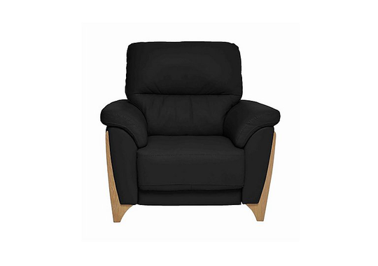 Ercol - Enna Leather Power Recliner Armchair - Black