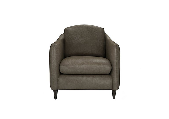 The Lounge Co. - Lorrie George Leather Armchair - Grey