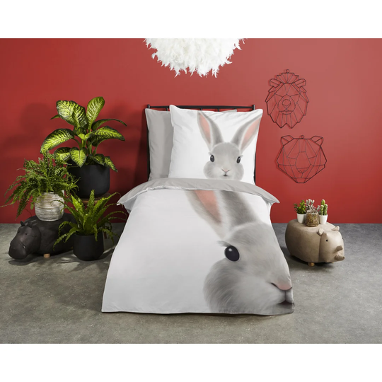 Bed linen 135x200+1-80x80 Kids Good Morning No.20011 White