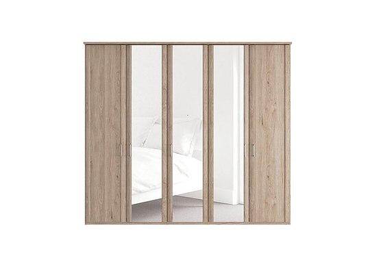 Wiemann - Oxford 5 Door Hinged Wardrobe with Mirrors