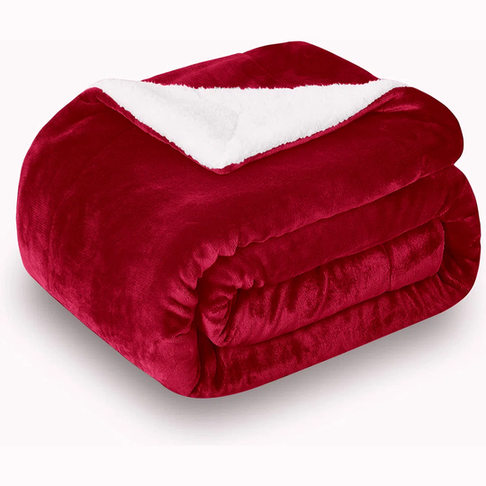 Hanae Sherpa Fleece Thick Blanket Bed Throws