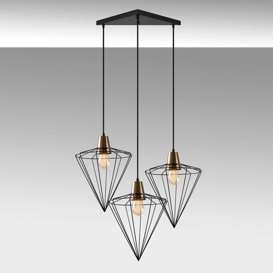 La Jolla 3 - Light Single Geometric Pendant