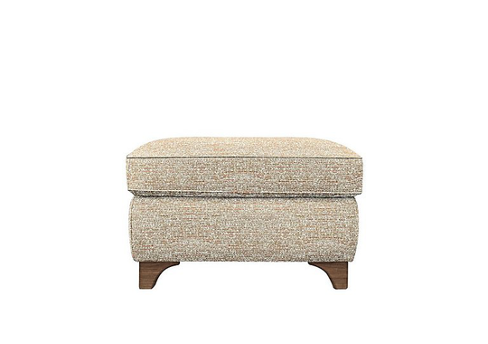 G Plan - Lucca Fabric Storage Footstool - Beige