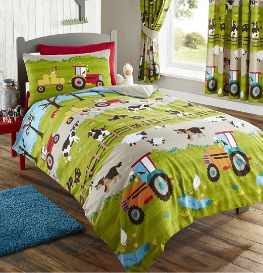 Sharlene Green/Gray/Blue 56 TC Reversible Duvet Cover Set