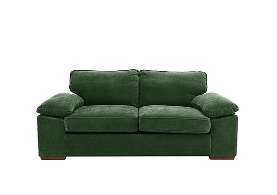 Home 2 Seater Fabric Sofa Bed - Green