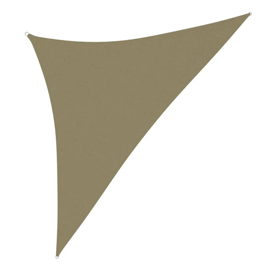 Niklaus 3m x 4.24m Triangular Shade Sail