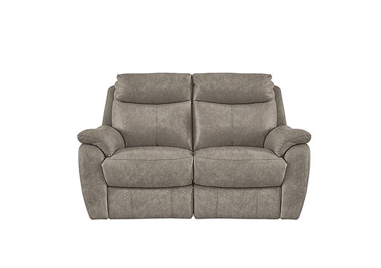 Snug 2 Seater Fabric Power Recliner Sofa - Mink