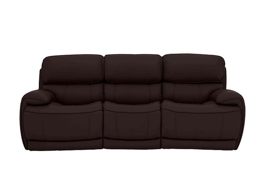 Relax Station Rocco 3 Seater Leather Power Rocker Sofa with Power Headrests - Brown- World of Leather