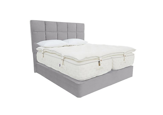 Harrison Spinks - Yorkshire 30,000 Divan Set with Zip and Link Mattress with Mattress Topper - King Size - Purple