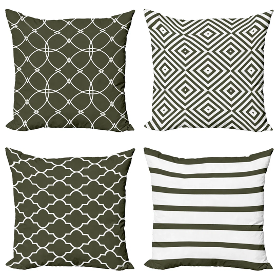Harkiran Indoor/Outdoor Geometric Square Scatter Cushion Cover