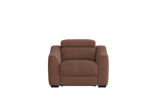 Elixir Fabric Manual Recliner Armchair - Brown