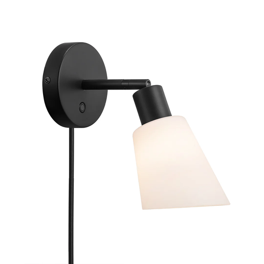 Guglielmina 1 - Light Black Armed Sconce