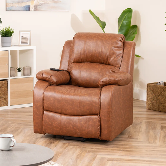 Langley Dual Motor Electric Rise And Recliner Chair With Massage And Heat - Cream