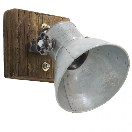 Irton 1 - Light Brown Wall Spotlight