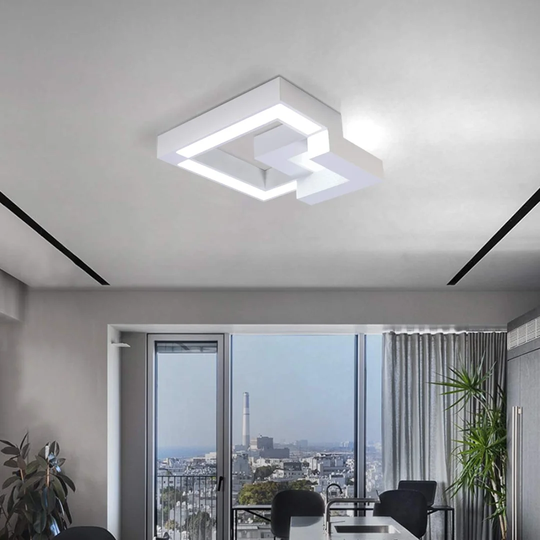 Ivy Bronx LED Ceiling Light Living Room Modern Dimmable Remote Control, Color Changing Stepless Warm White/Neutral White/Cold White Ceiling Lamp Hallw